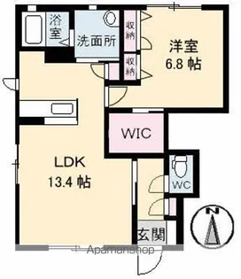 U.T.S.金栄【1階】の間取り