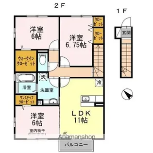 コパン エイト【2階】の間取り