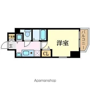 プレサンス堺筋本町フィリア【7階】の間取り