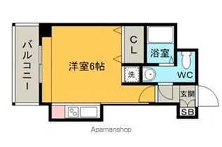 エステートモアサザンステーション【203号室】の間取り