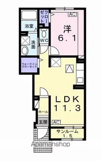 ブライトノース【1階】の間取り