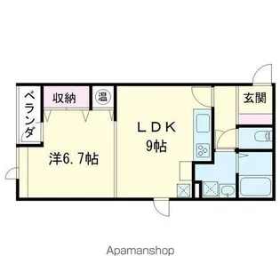アルベルゴ ローズマリー【3階】の間取り