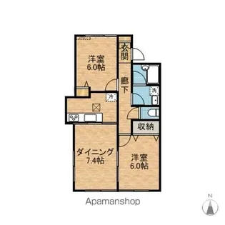 アーバニズム70【2階】の間取り