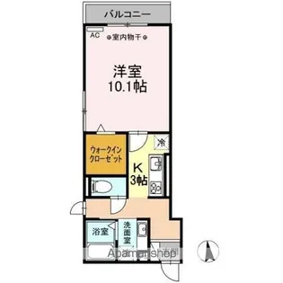 OHANA(オハナ)【2階】の間取り