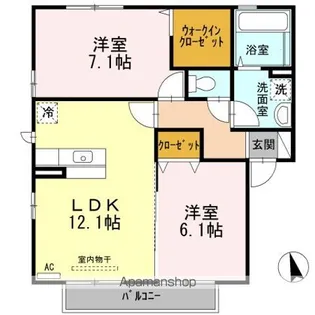 アレーズF【2階】の間取り