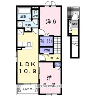 ブルック ガーデン【2階】の間取り
