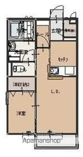 クレール大和【202号室号室】の間取り