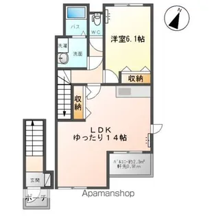 ACROSS(アクロス)【2階】の間取り