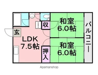 村田マンション【301号室】の間取り