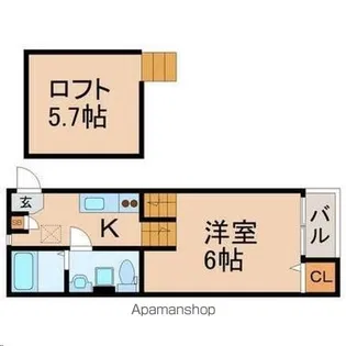プレジデンス宮町【1階】の間取り