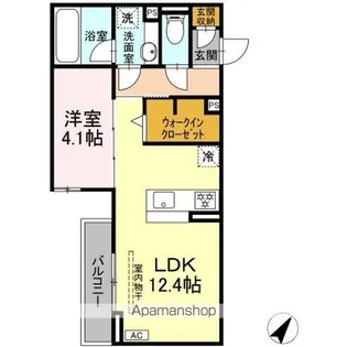 D CREST新川N【3階】の間取り