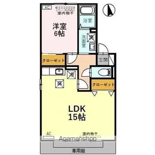 サンロック14 A棟【1階】の間取り