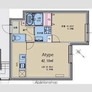 MAXIV CITY文京小石川【201号室】の間取り