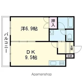グランドール日吉【304号室】の間取り