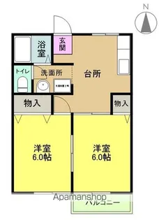 シガハイツⅡ【103号室】の間取り