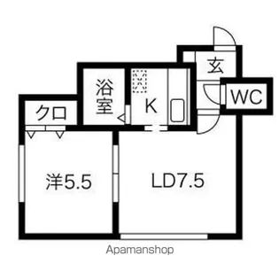 プティバロン【2階】の間取り