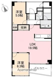 ユートピアヒルズ【4階】の間取り