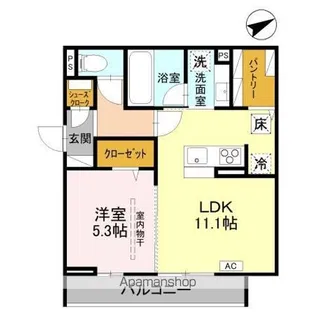 D−Sereno豊岡Ⅰ A棟【1階】の間取り