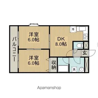 クレール大澤【2階】の間取り