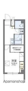 レオパレスHANAGURI【401号室】の間取り