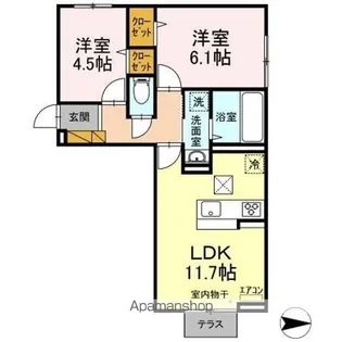 ハイピクチャー  C棟【1階】の間取り