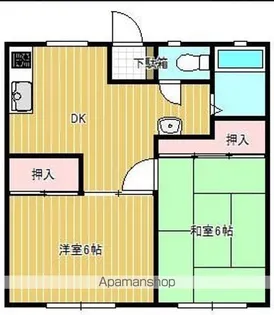 パナハイツ聖【2階】の間取り