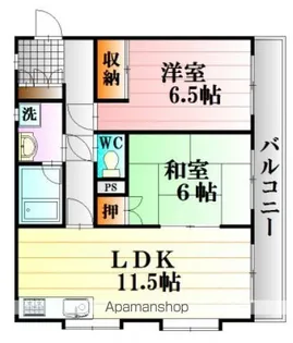 ベネッセヤマモト【3階】の間取り