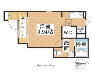ミズ キャッスル【101号室】の間取り