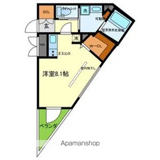 CASAΑ OTSUKYO【403号室号室】の間取り