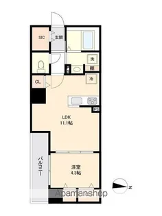 リテラス森下【7階】の間取り