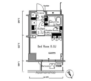 パークアクシス新板橋ウエスト【9階】の間取り