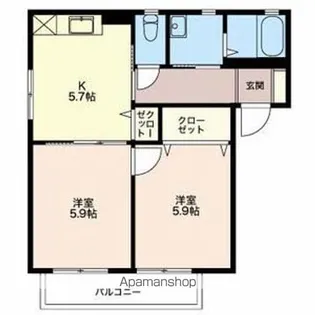 サンクレストI【2階】の間取り