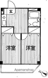 コンチネンタルハイツ富士見台【2階】の間取り