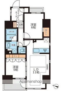 グランカーサ本駒込【4階】の間取り