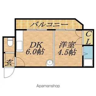フジコーポ【5階】の間取り