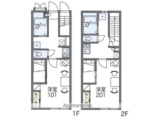 レオパレスセレッソ【203号室】の間取り