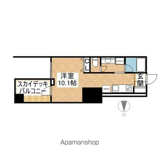 御幸レジデンス丸の内【6階】の間取り