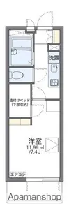 レオパレス早瀬【2階】の間取り