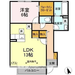 茨城県水戸市笠原町【アパート】の間取り