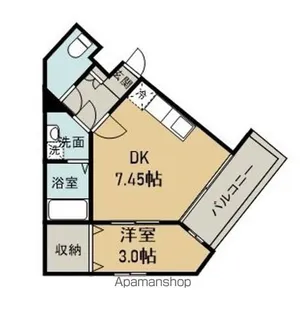 MOVE庚午北壱番館【3階】の間取り