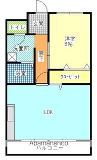石嶋ハイツ【3階】の間取り