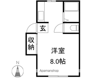 サンライズヴィレッジC棟【201号室】の間取り