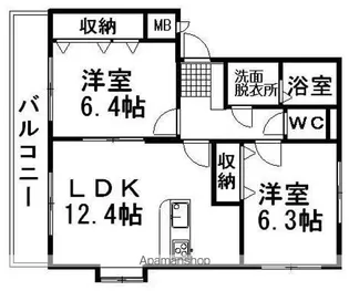 ユーミーさくら【3階】の間取り