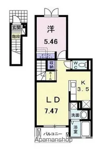 東京都練馬区向山4丁目【アパート】の間取り