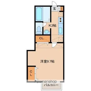 エピベールⅠ【2階】の間取り