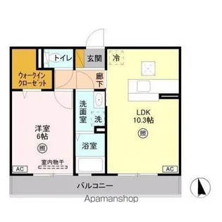 メゾン あい・あこ あい【1階】の間取り