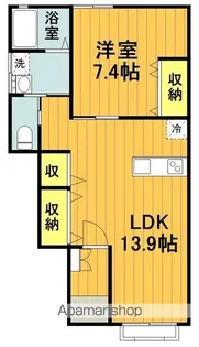 モンテ・カヴァロB【101号室】の間取り