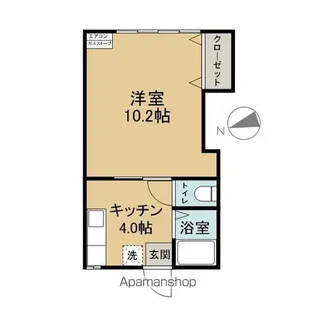 コーポアルペン【106号室】の間取り