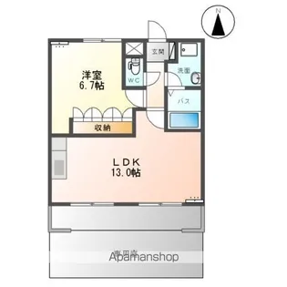エルアールB【106号室】の間取り
