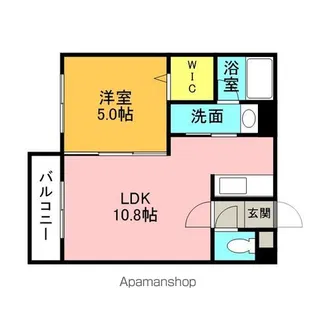 パークアベニュー北広島【4階】の間取り